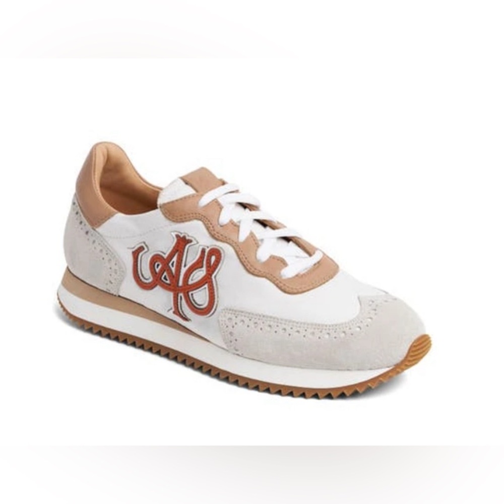 THE OFFICE OF ANGELA SCOTT NIB ‘Switzer’ Sneaker in Turmeric & Ginger. EU40/US10